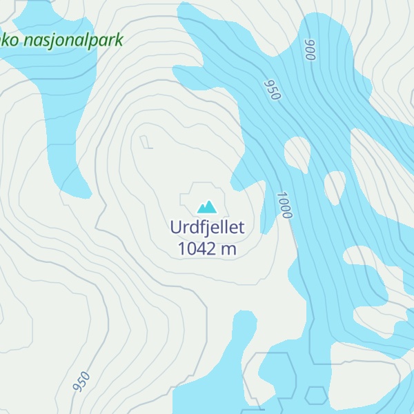 Map of Urdfjellet