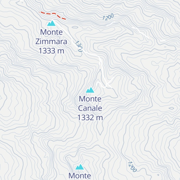 Map of Monte Canale