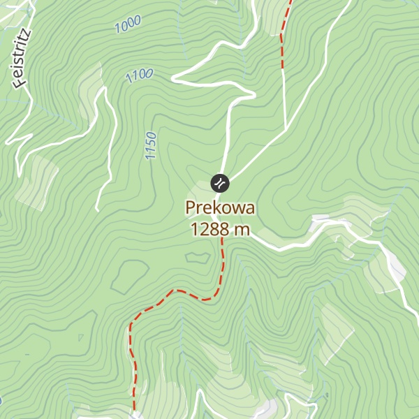 Map of Almhaus Prekowa