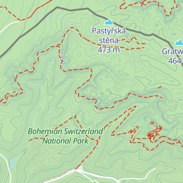 Map of Sokolí hrad