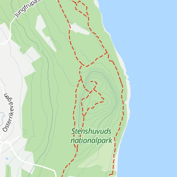 Map of Stenshuvud, Norrahuvudet