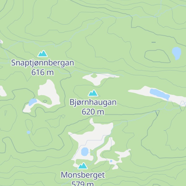 Map of Bjørnhaugan