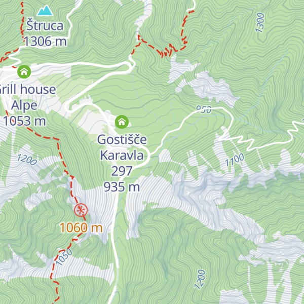 Map of Cestarska bajta (Vranček)