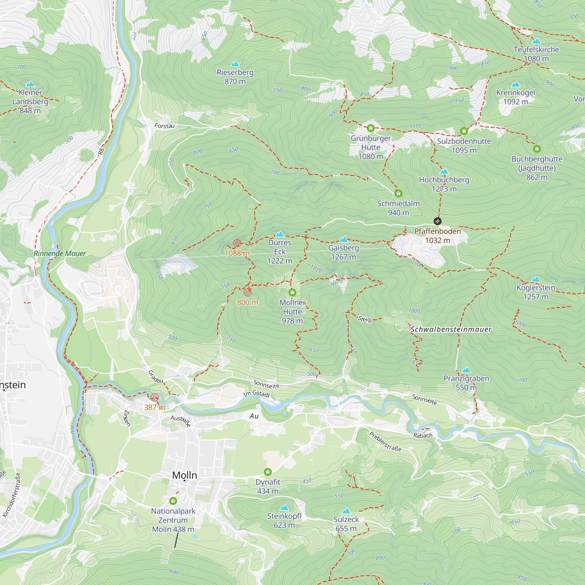 Mollner Hütte map