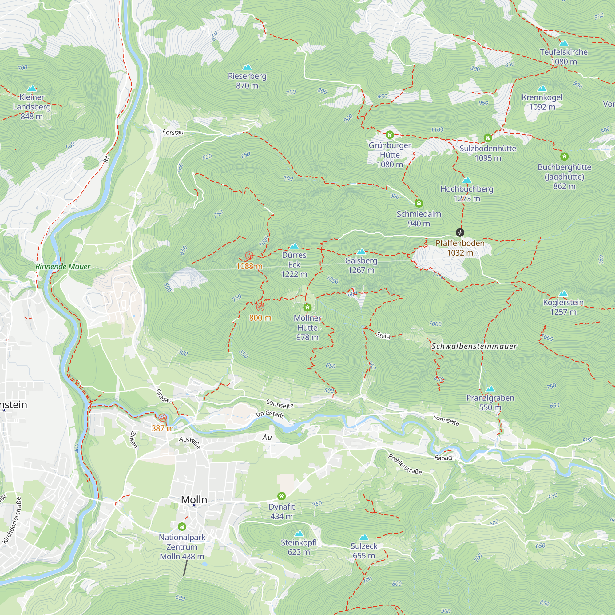 Mollner Hütte map