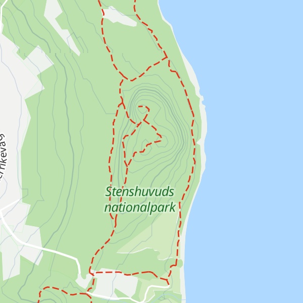 Map of Stenshuvud, Södrahuvudet