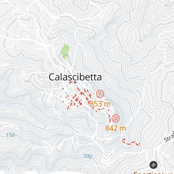 Map of Xibet – Calascibetta