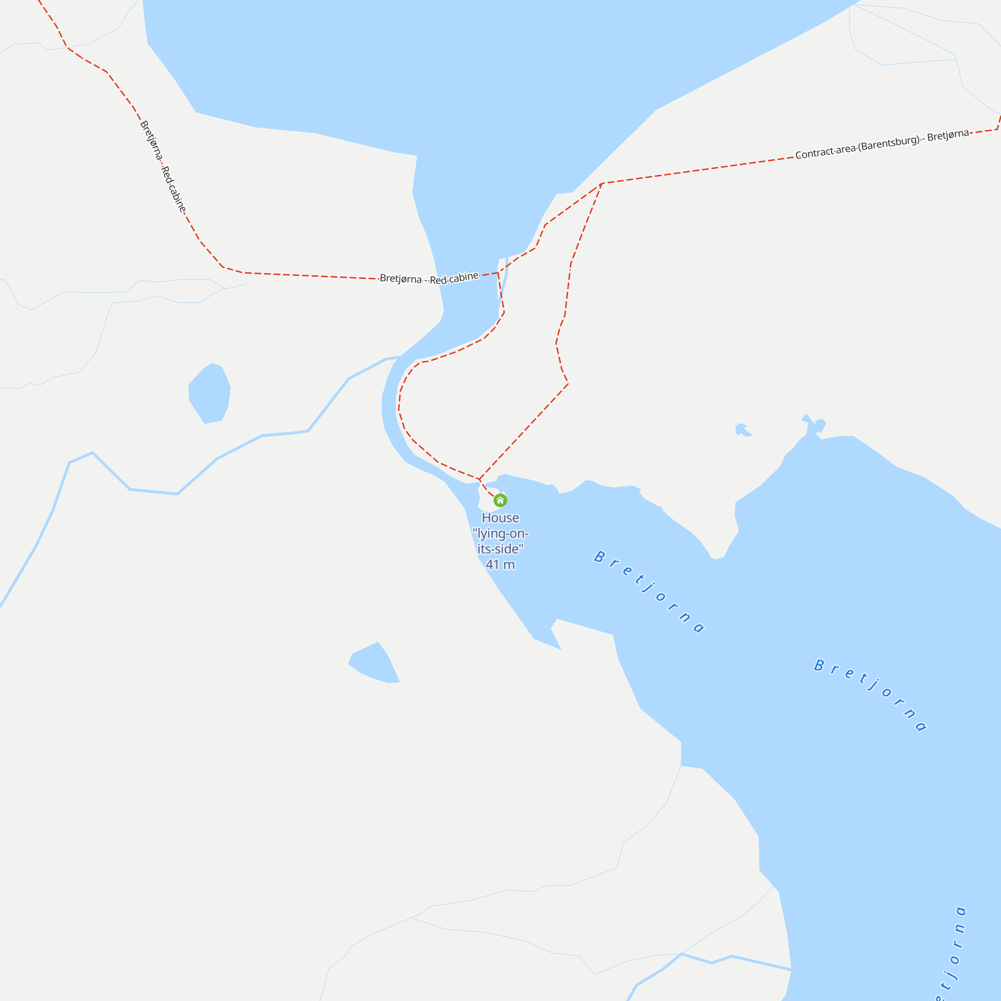House "lying-on-its-side" map