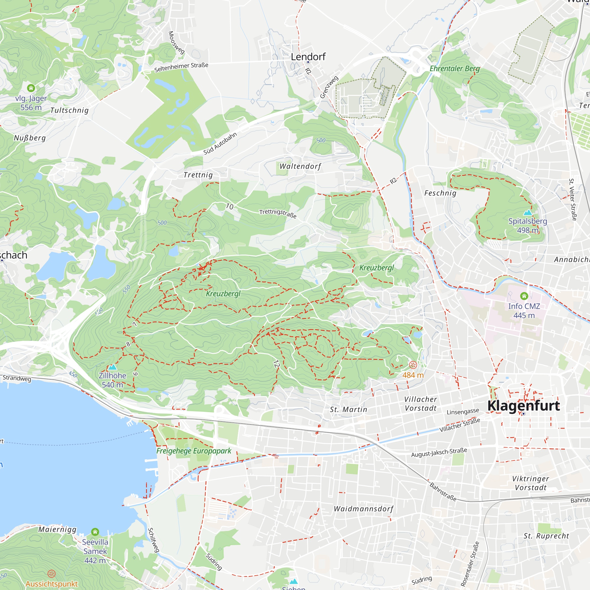 Waldwirt am Kreuzbergl map