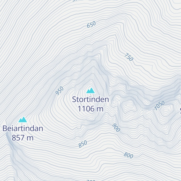 Map of Stortinden