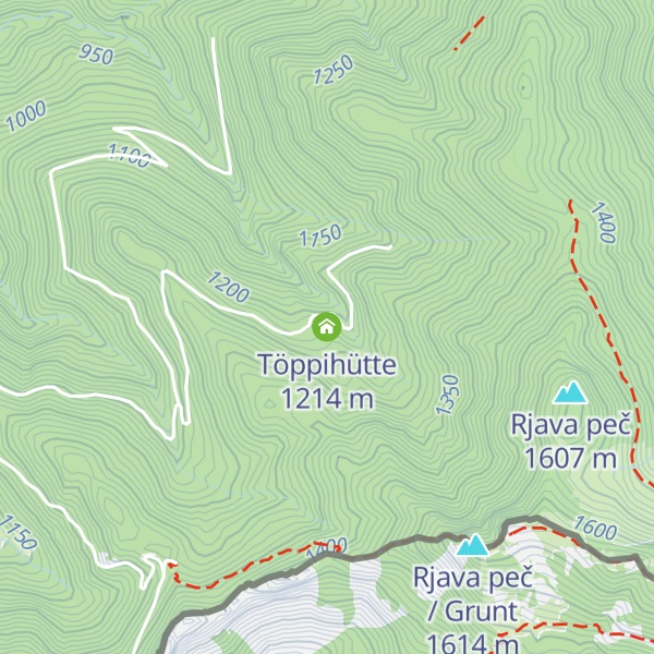 Map of Töppihütte