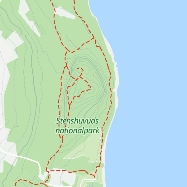 Map of Stenshuvud, Östrahuvudet