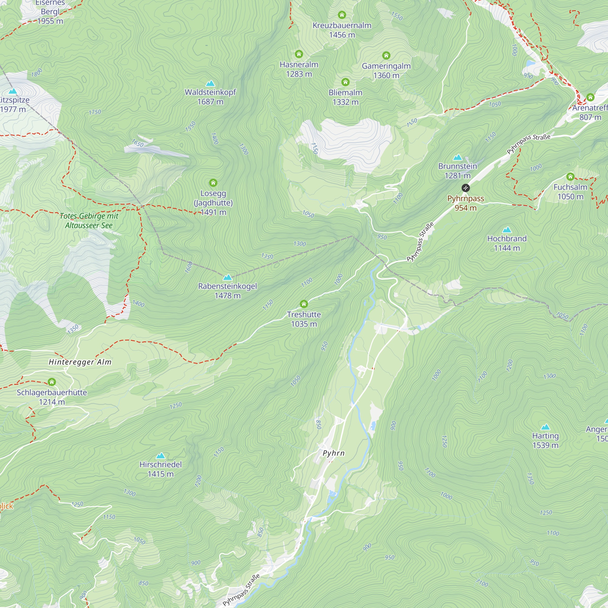 Treshütte map