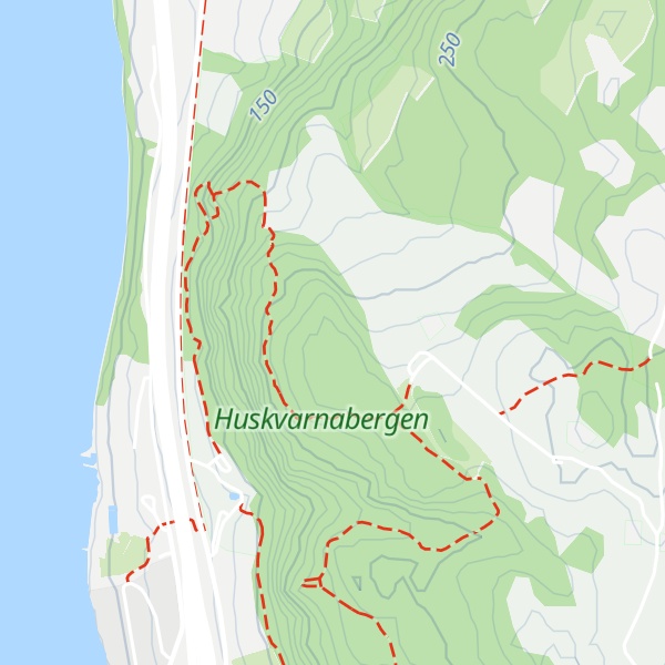 Map of Brunnstorpsberget