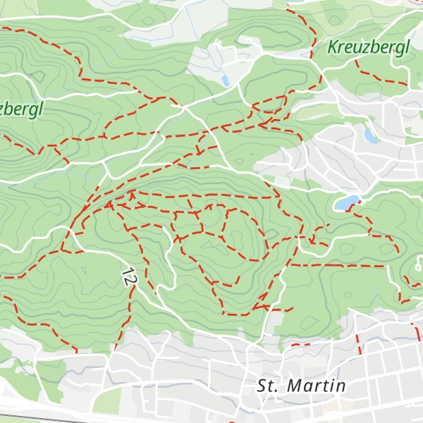 Map of Kreuzbergl