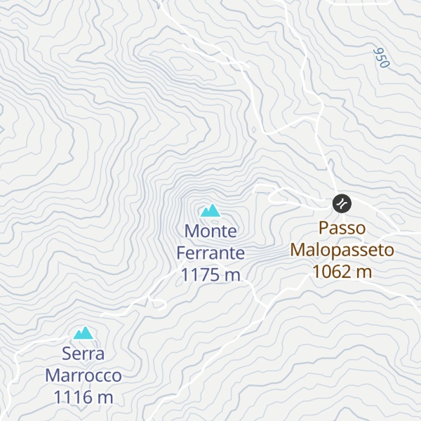Map of Monte Ferrante