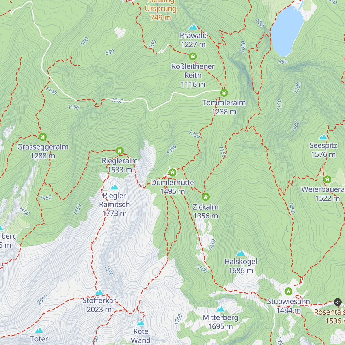 Dümlerhütte map