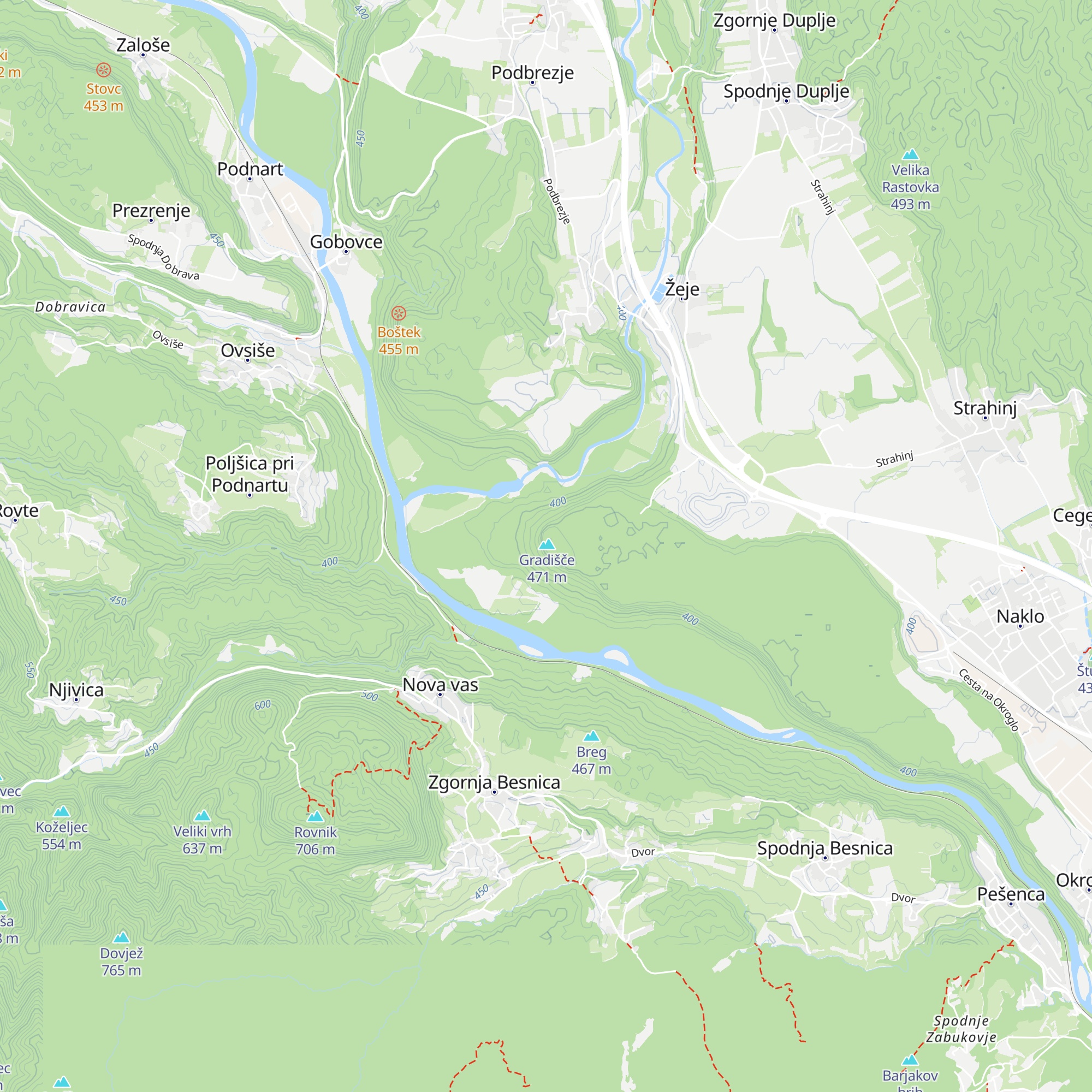Lovska koča map