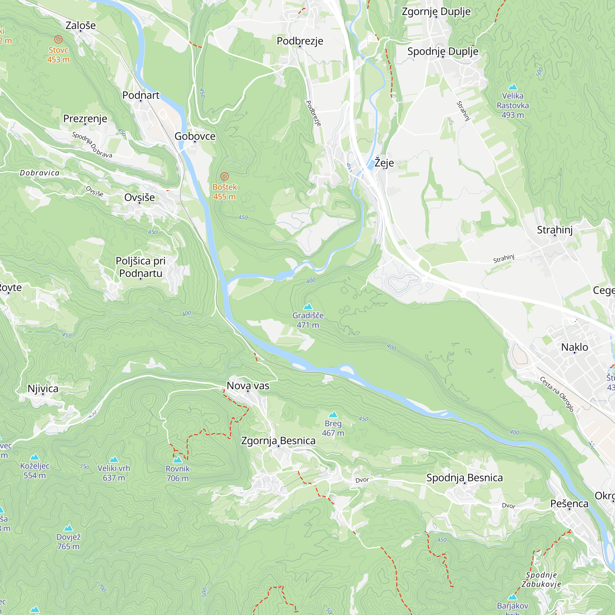 Lovska koča map