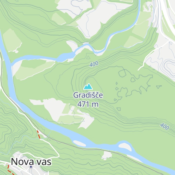 Map of Lovska koča