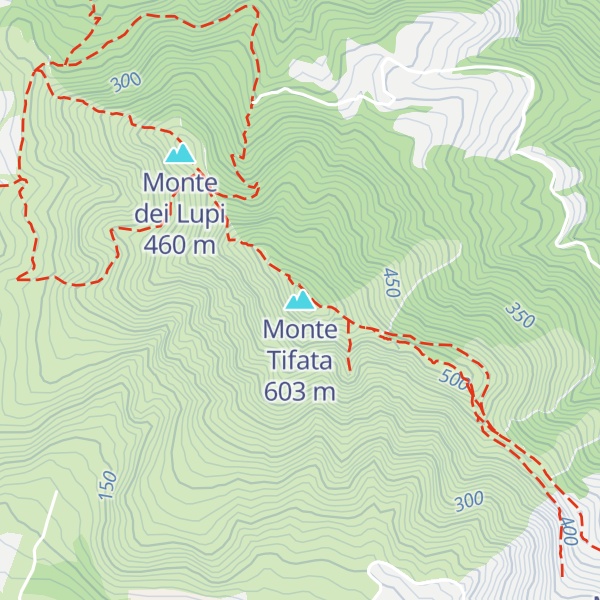 Map of Monte Tifata
