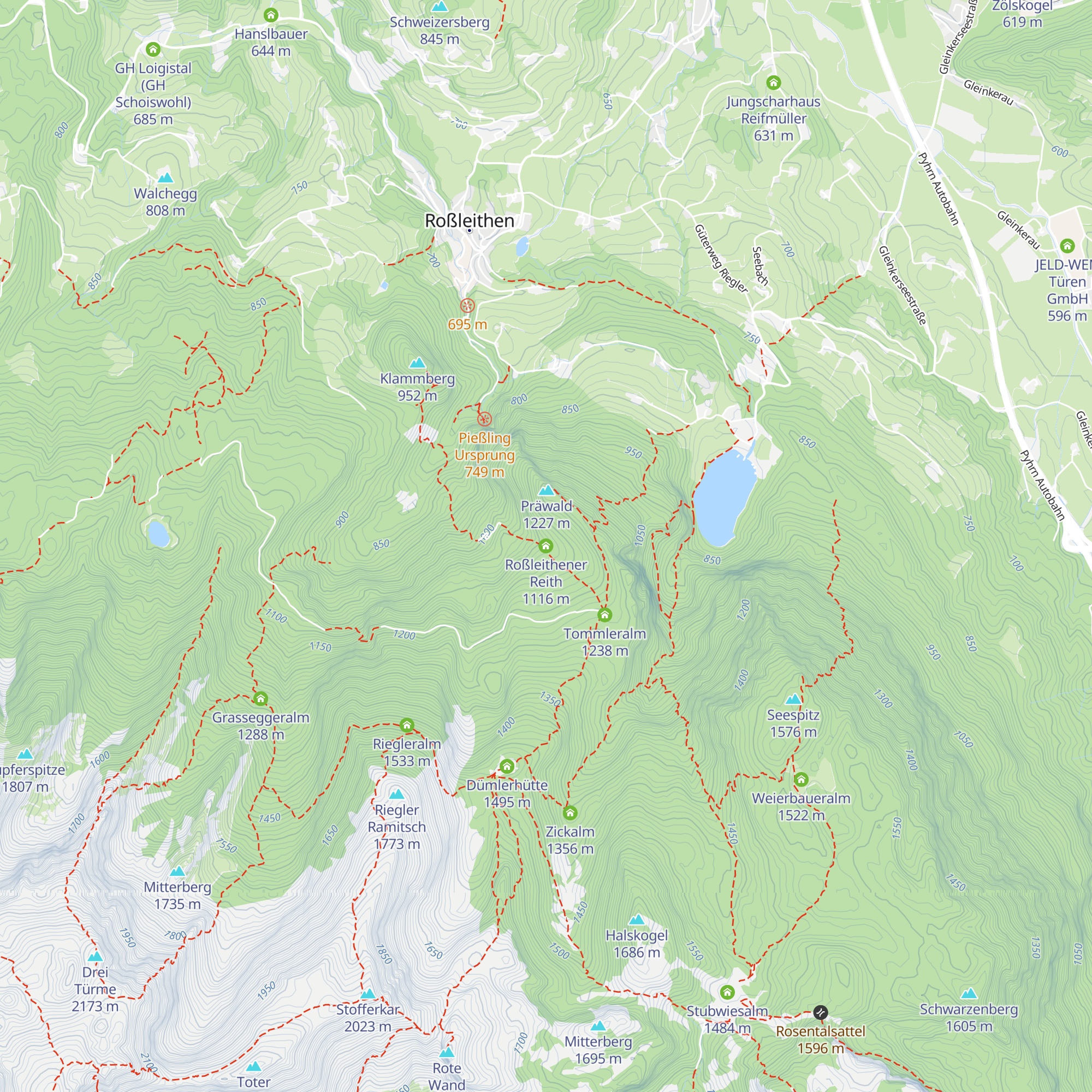 Roßleithener Reith map