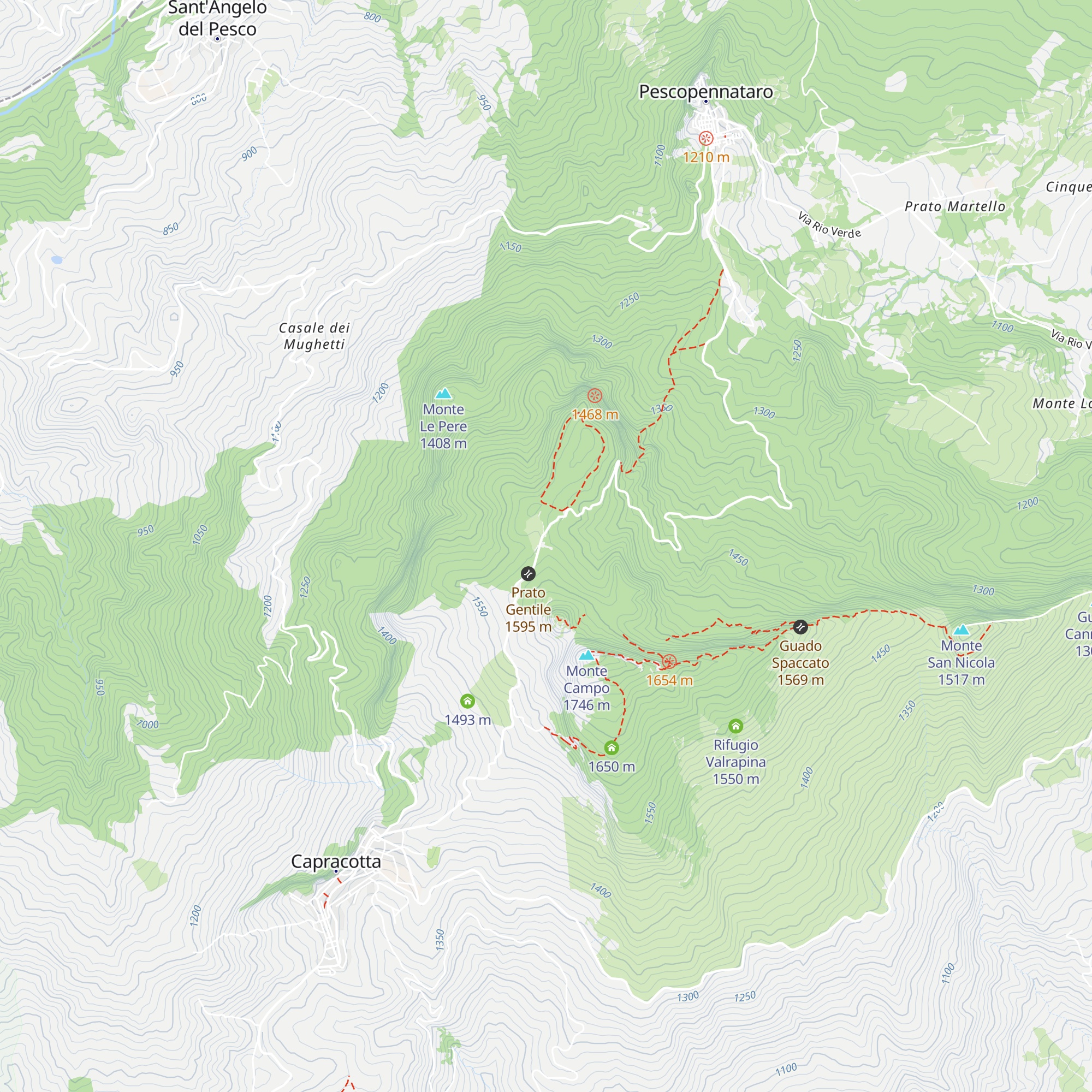 Rifugio di Prato Gentile map