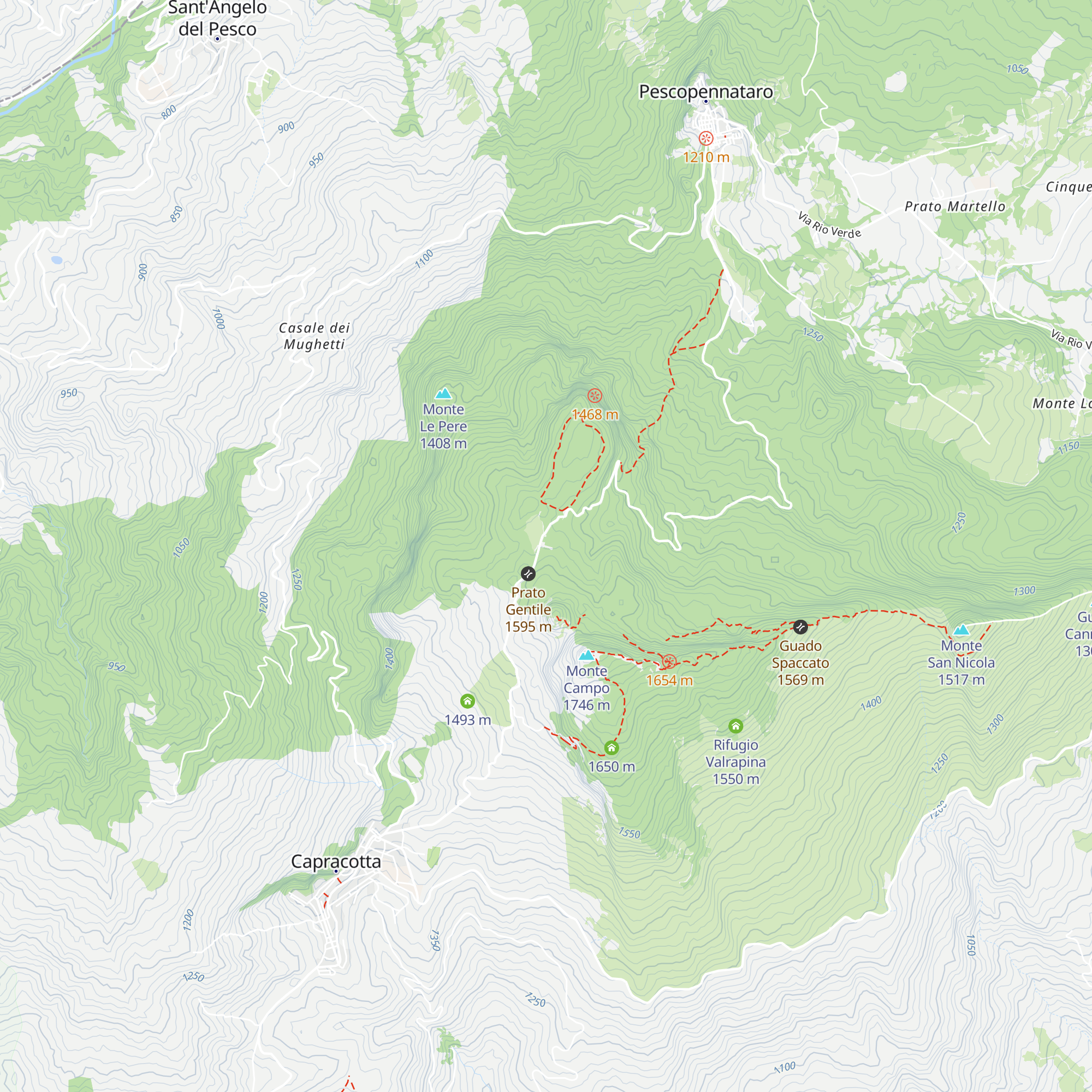 Rifugio di Prato Gentile map