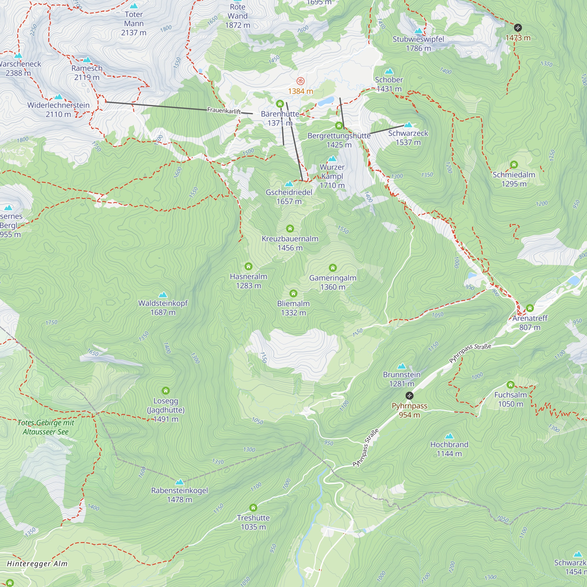 Bliemalm map