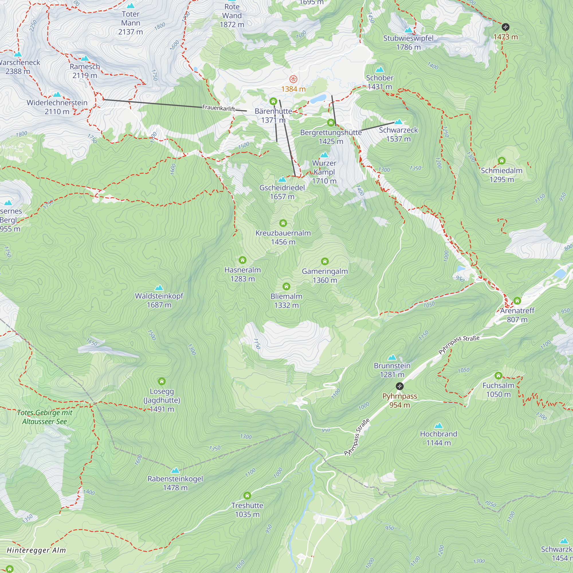 Bliemalm map