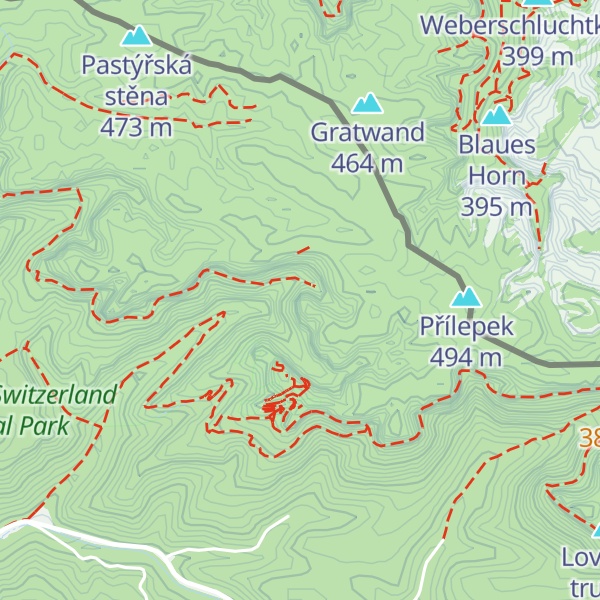 Map of Vysoký roh