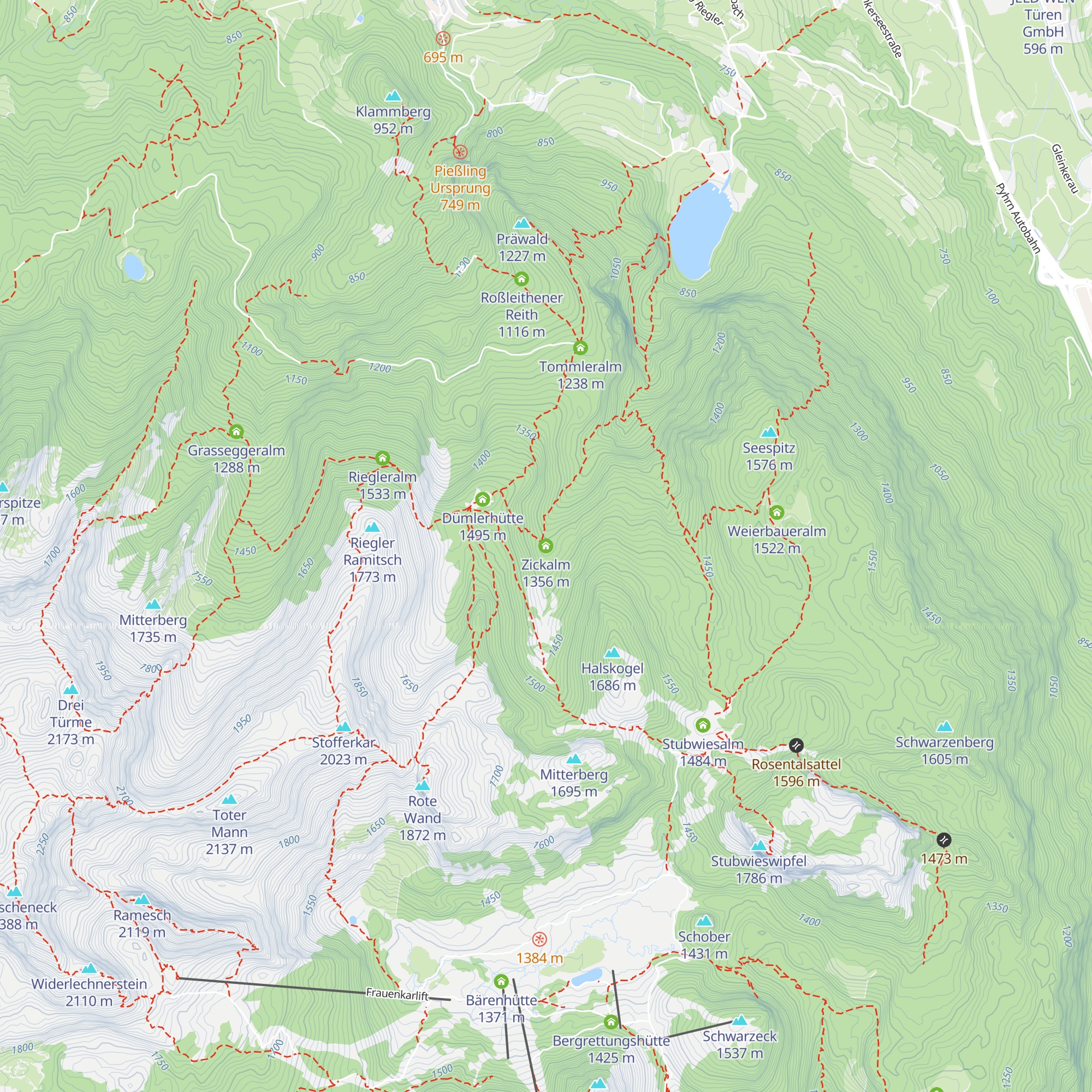 Zickalm map