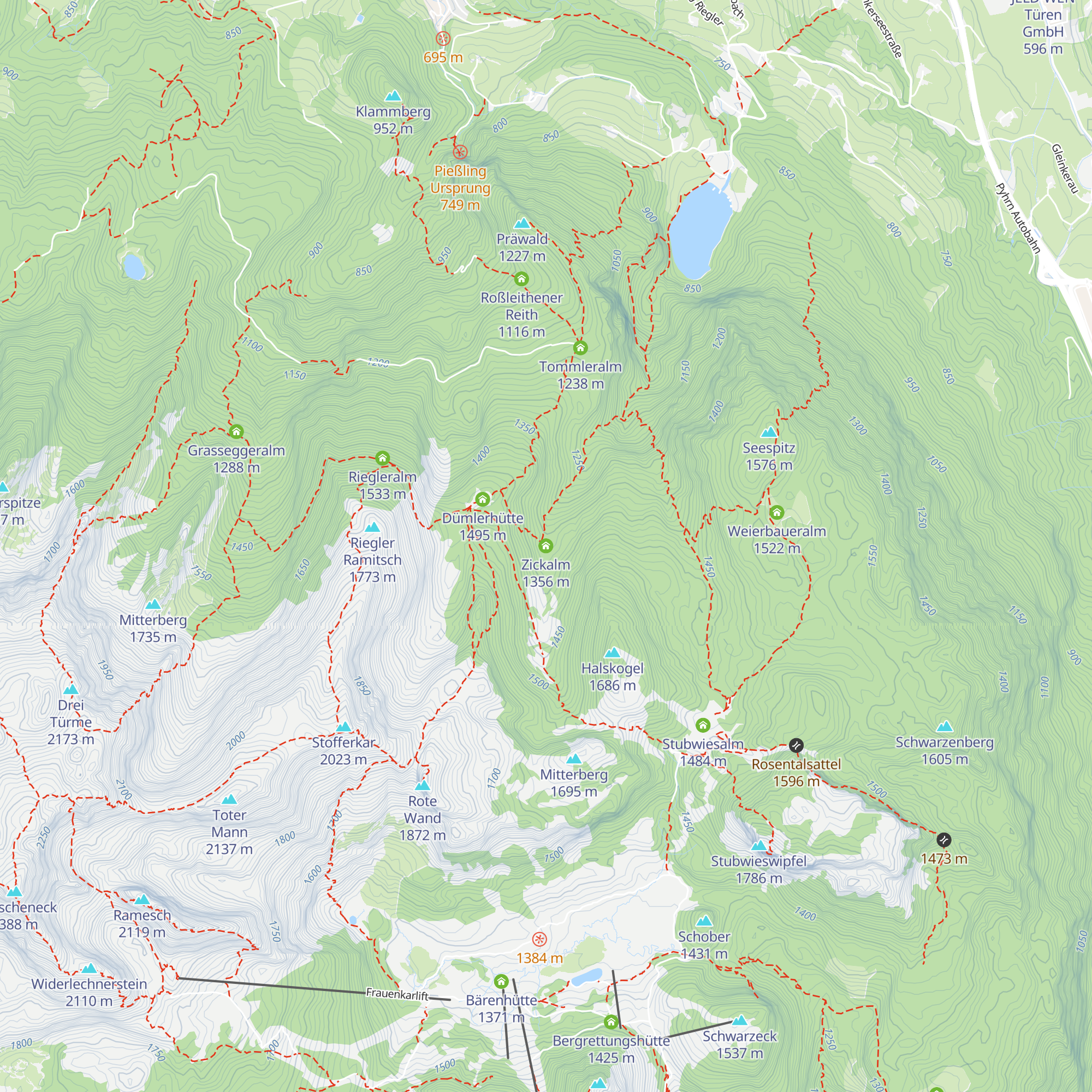 Zickalm map