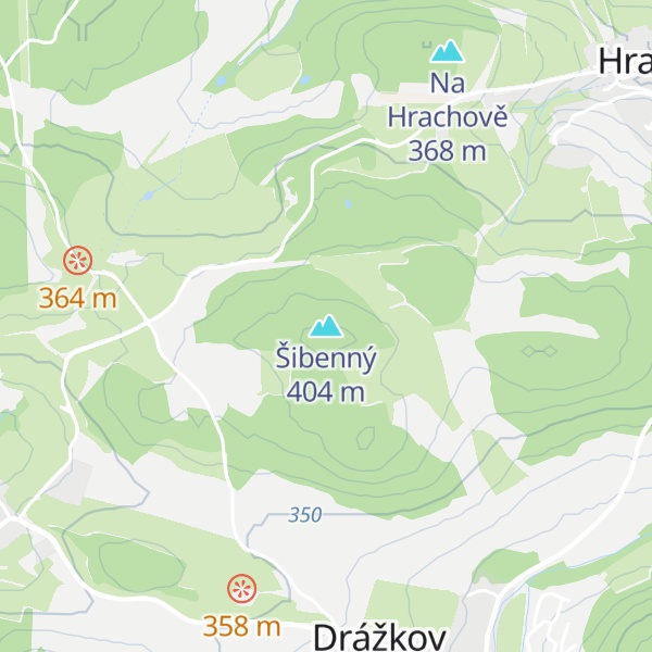 Map of Šibenný