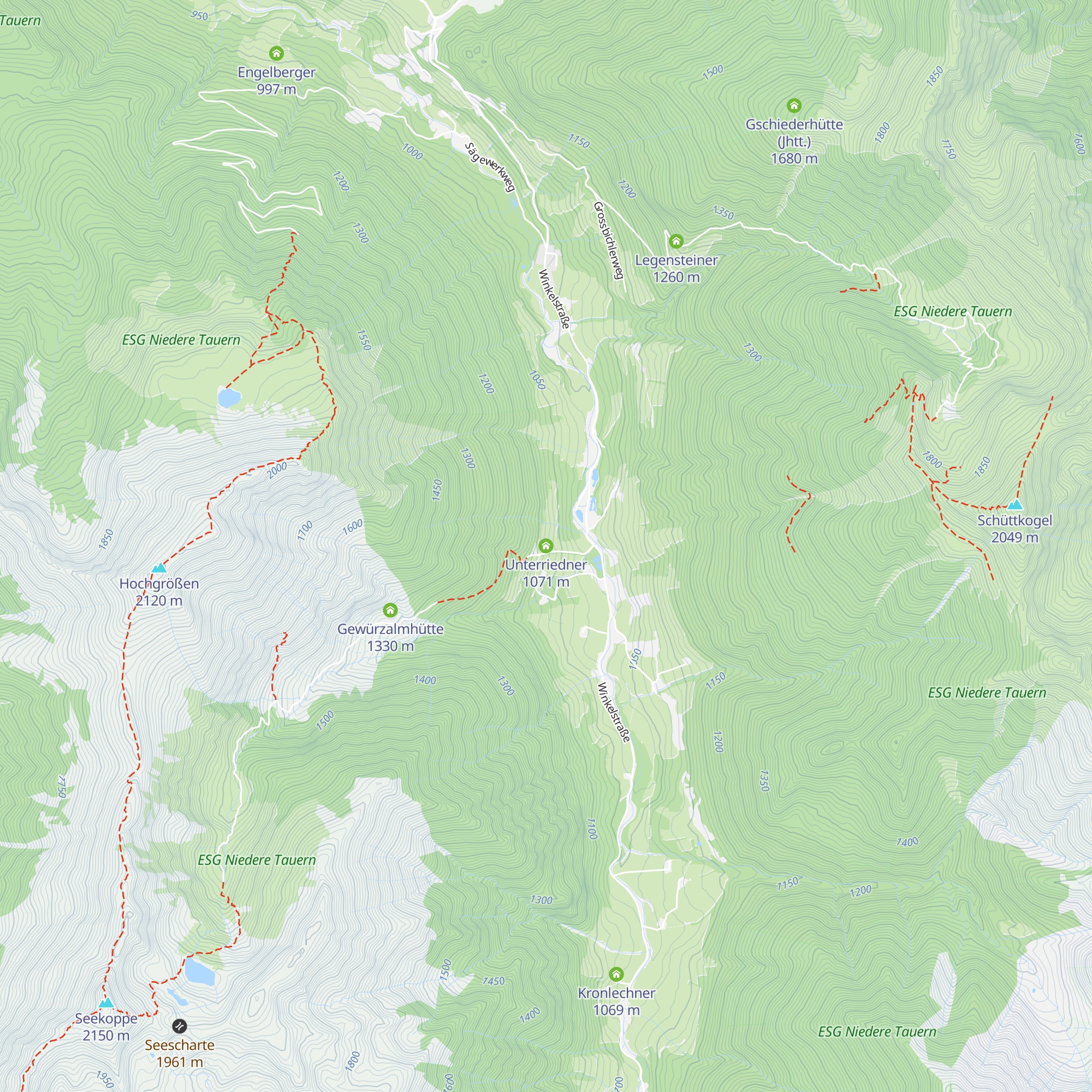 Unterriedner map