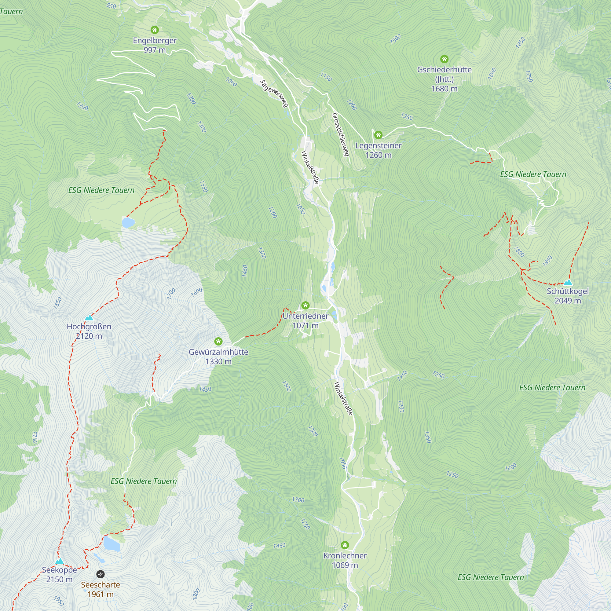 Unterriedner map