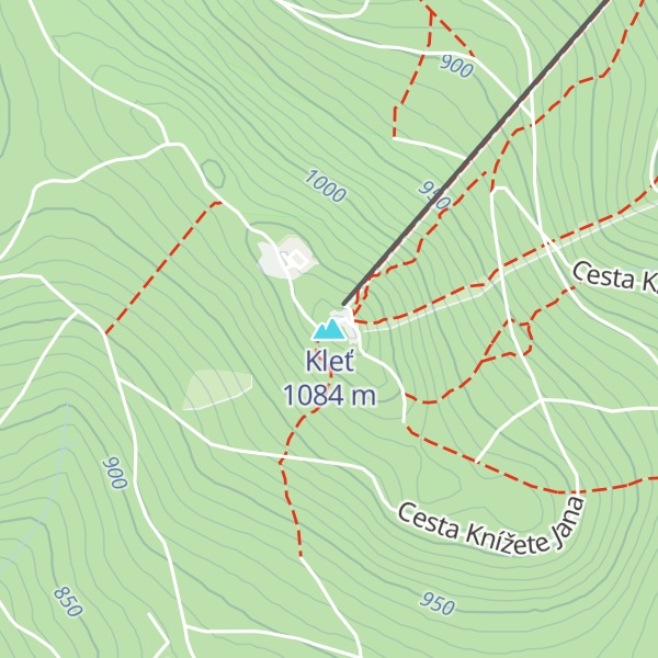 Map of Kleť