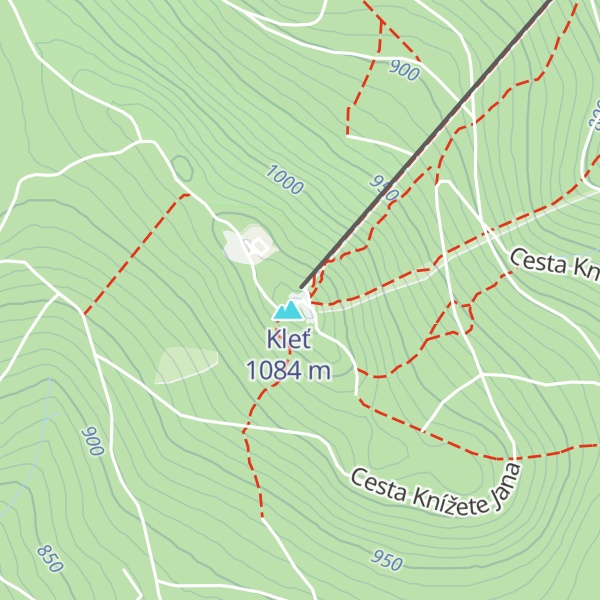 Map of Horská chata Kleť