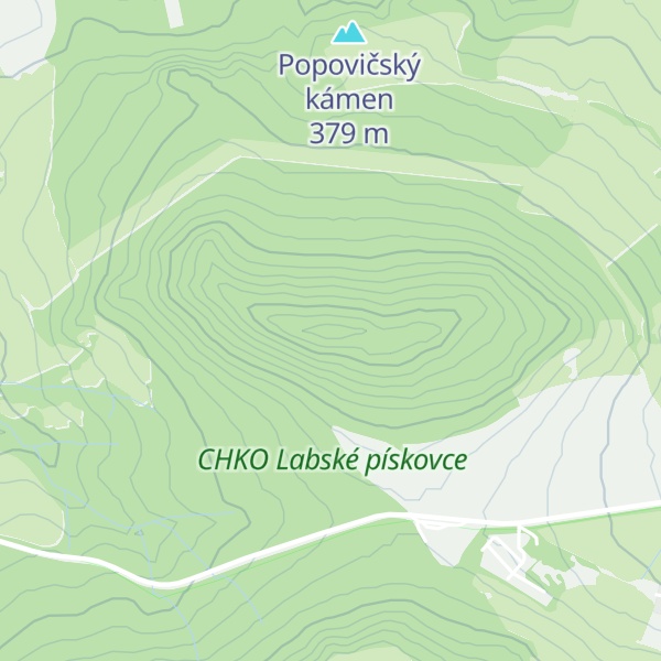 Map of Popovičský vrch