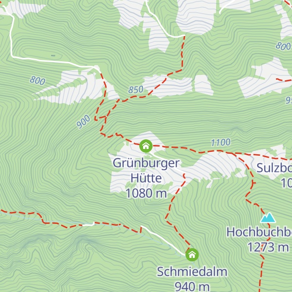 Map of Grünburger Hütte
