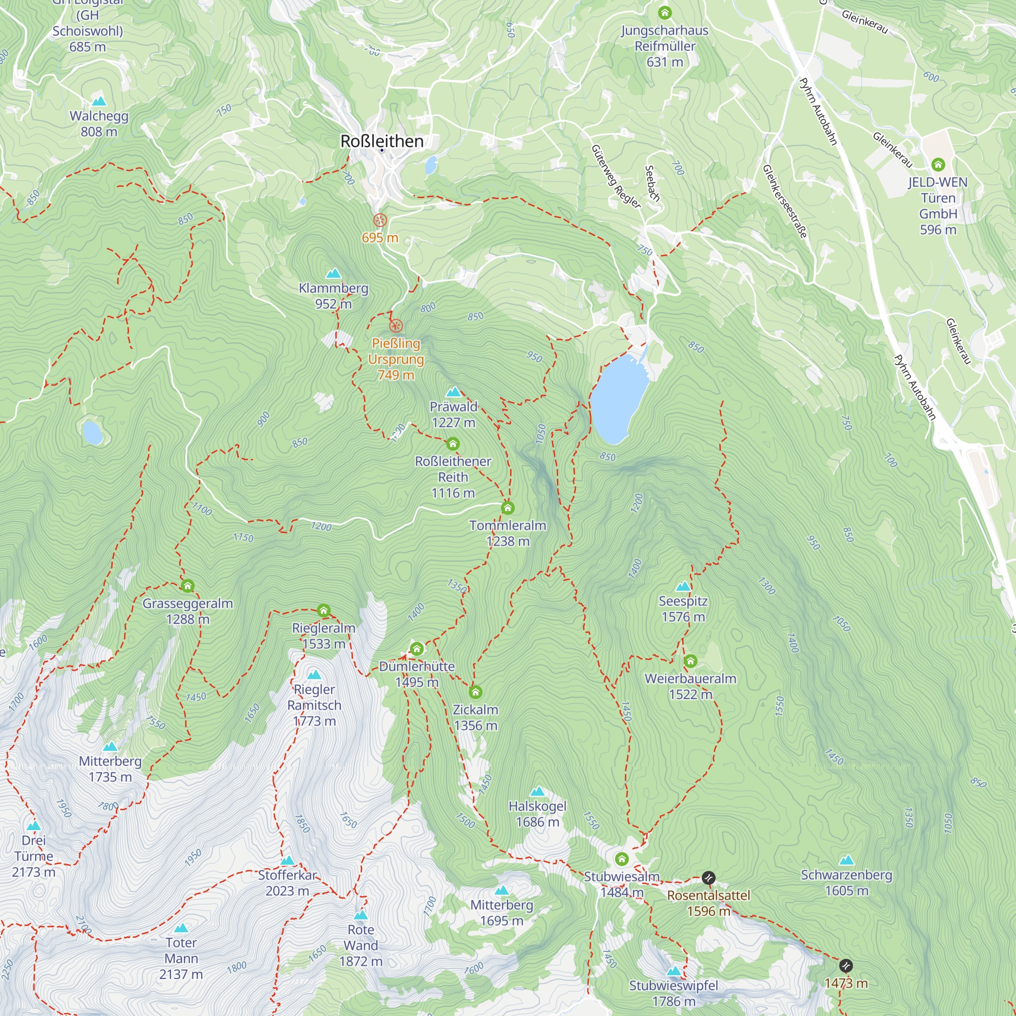 Tommleralm map