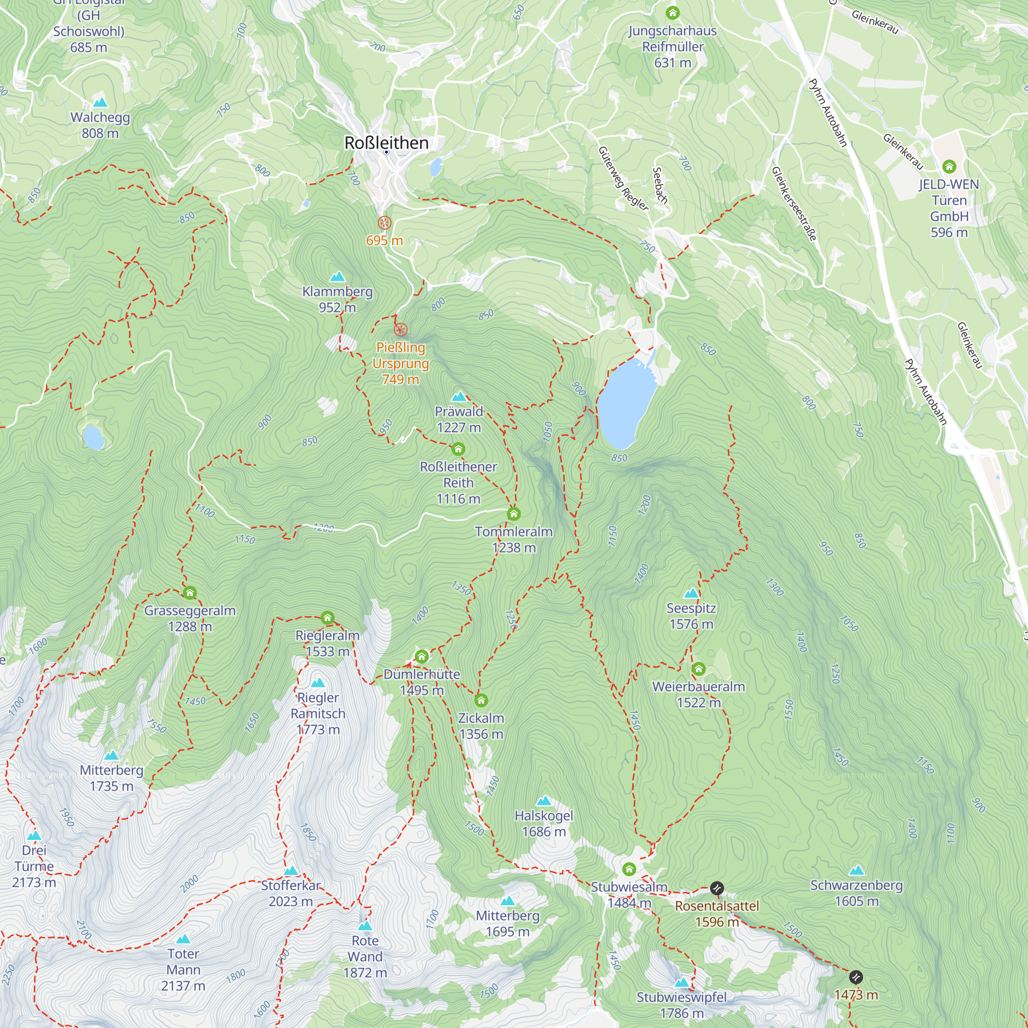 Tommleralm map