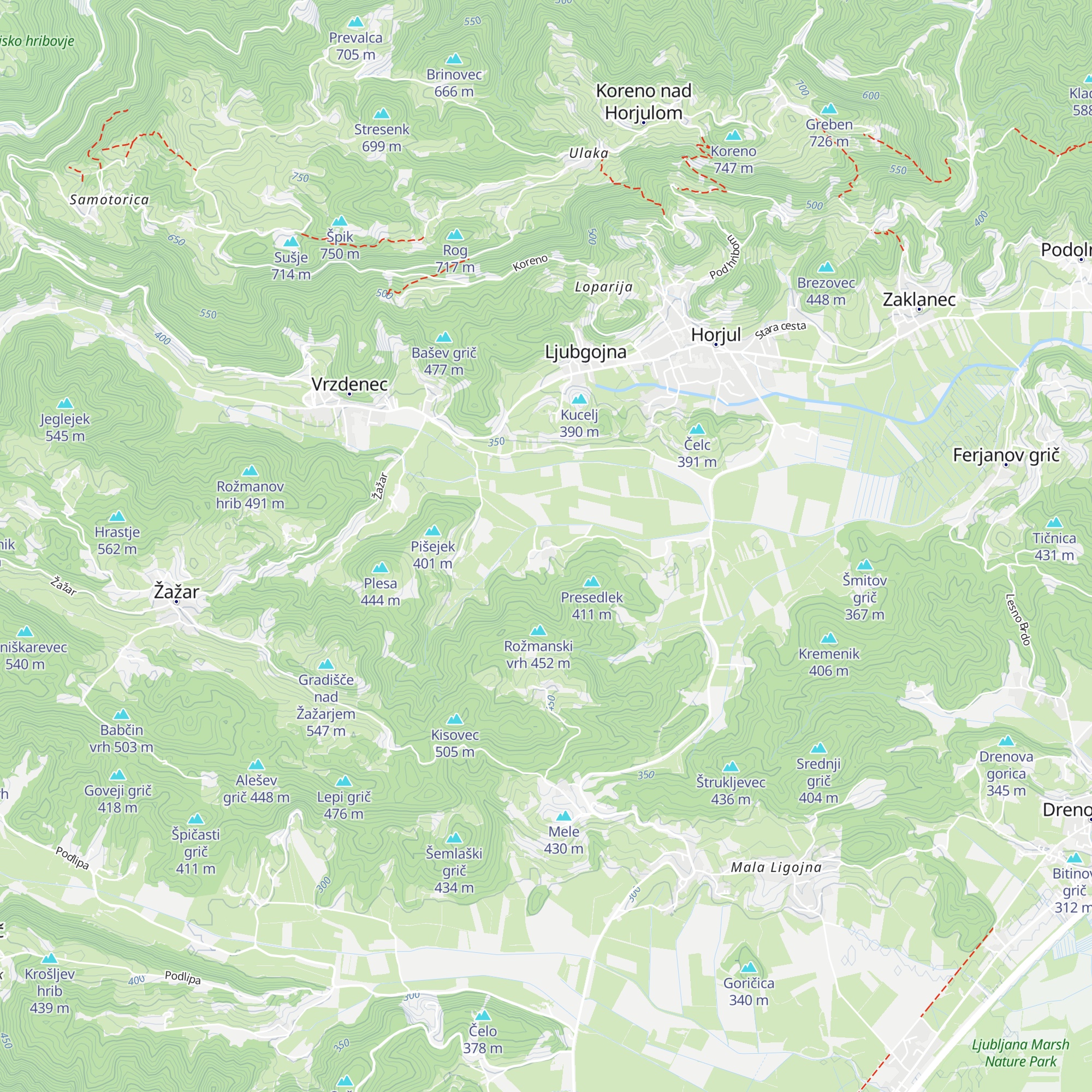 Zoo park Rožman Jože map