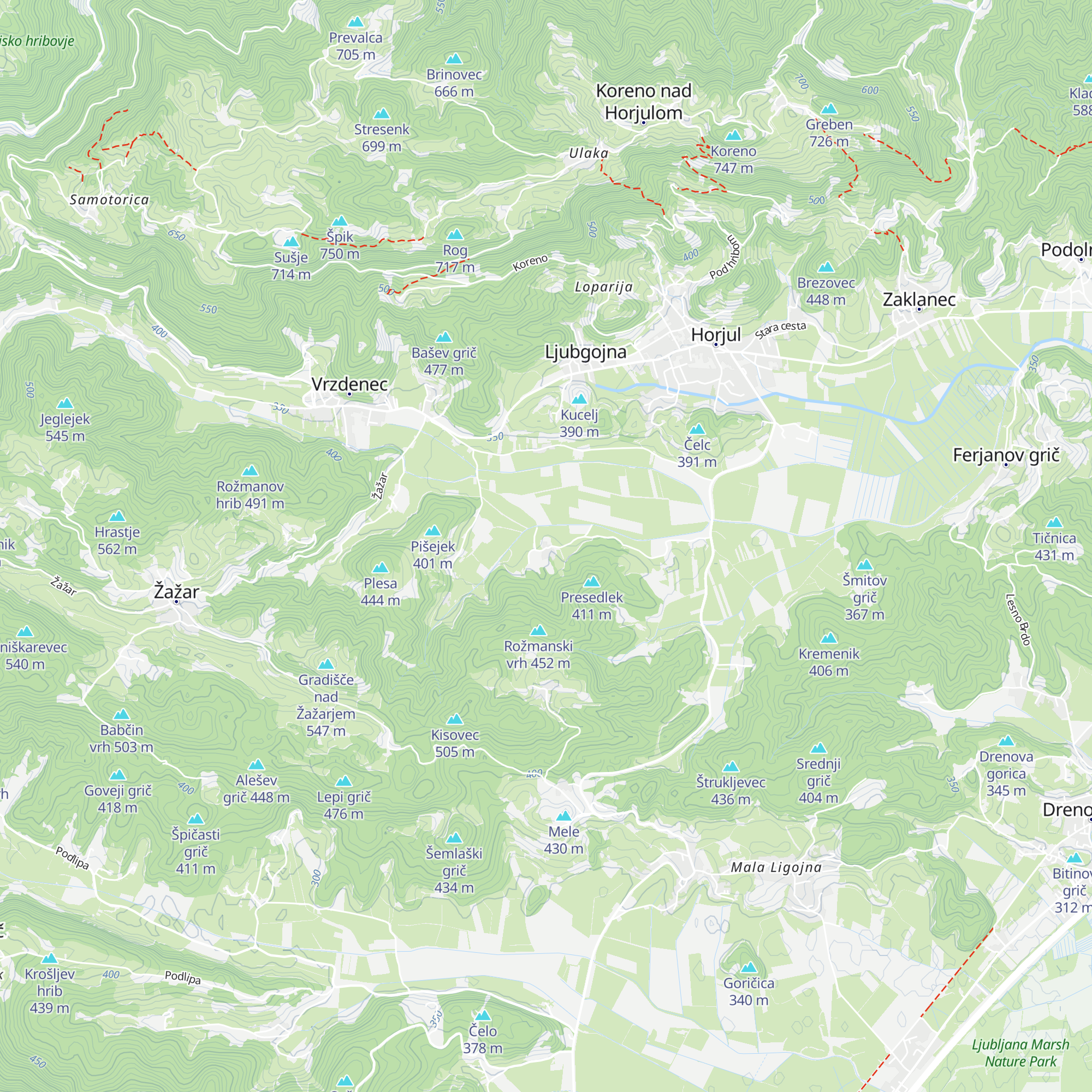 Zoo park Rožman Jože map