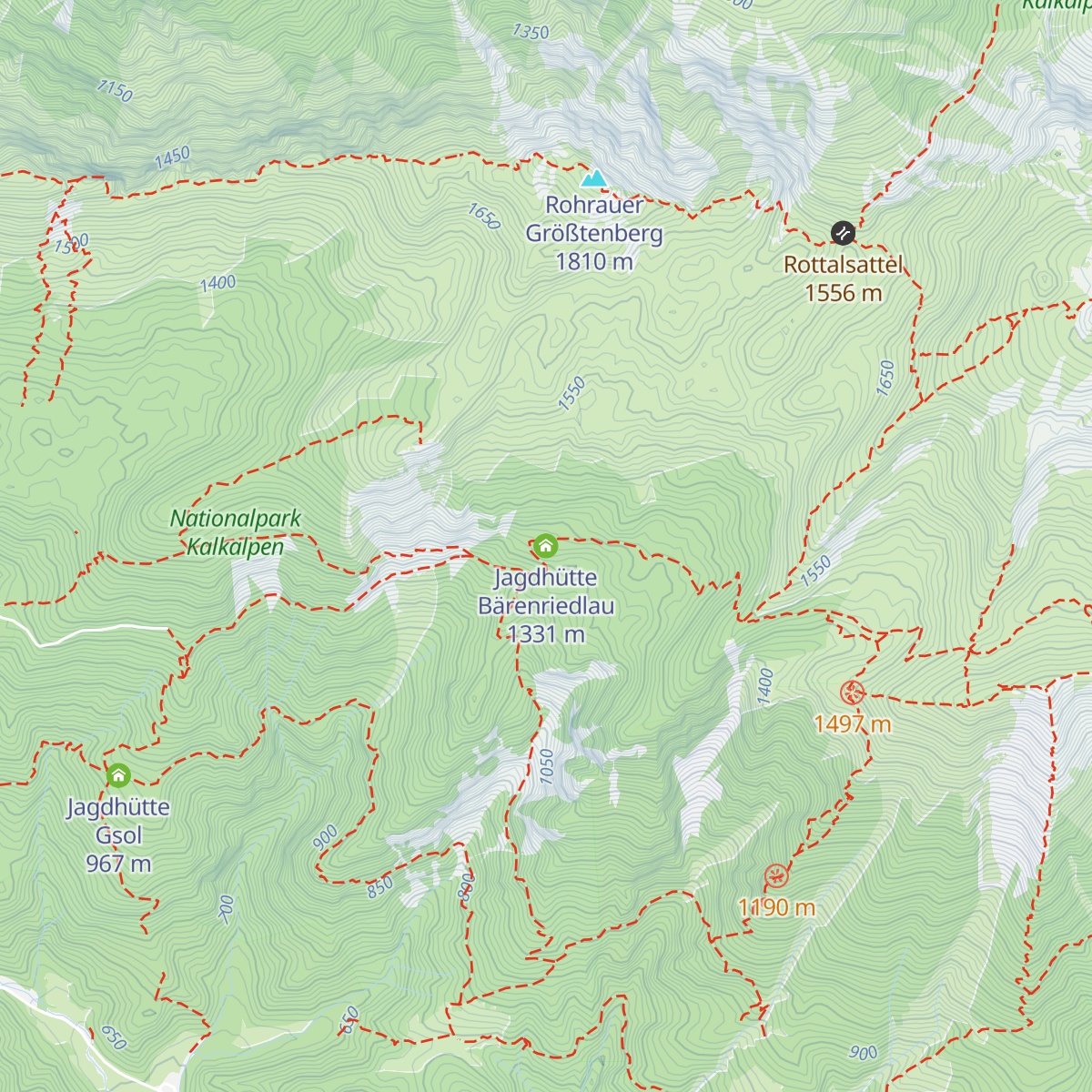 Jagdhütte Bärenriedlau map