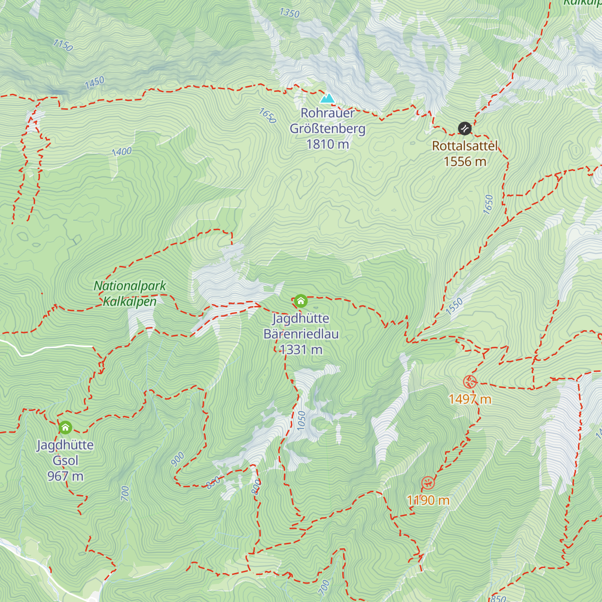 Jagdhütte Bärenriedlau map