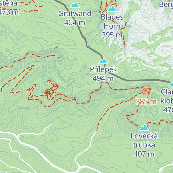 Map of Pravčická jehla