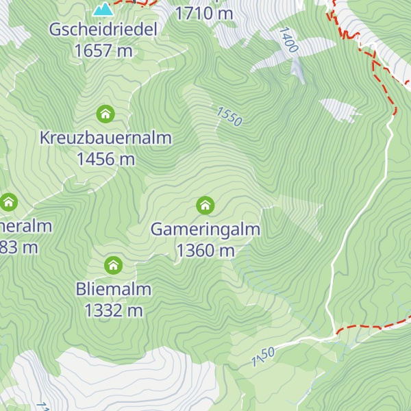 Map of Gameringalm