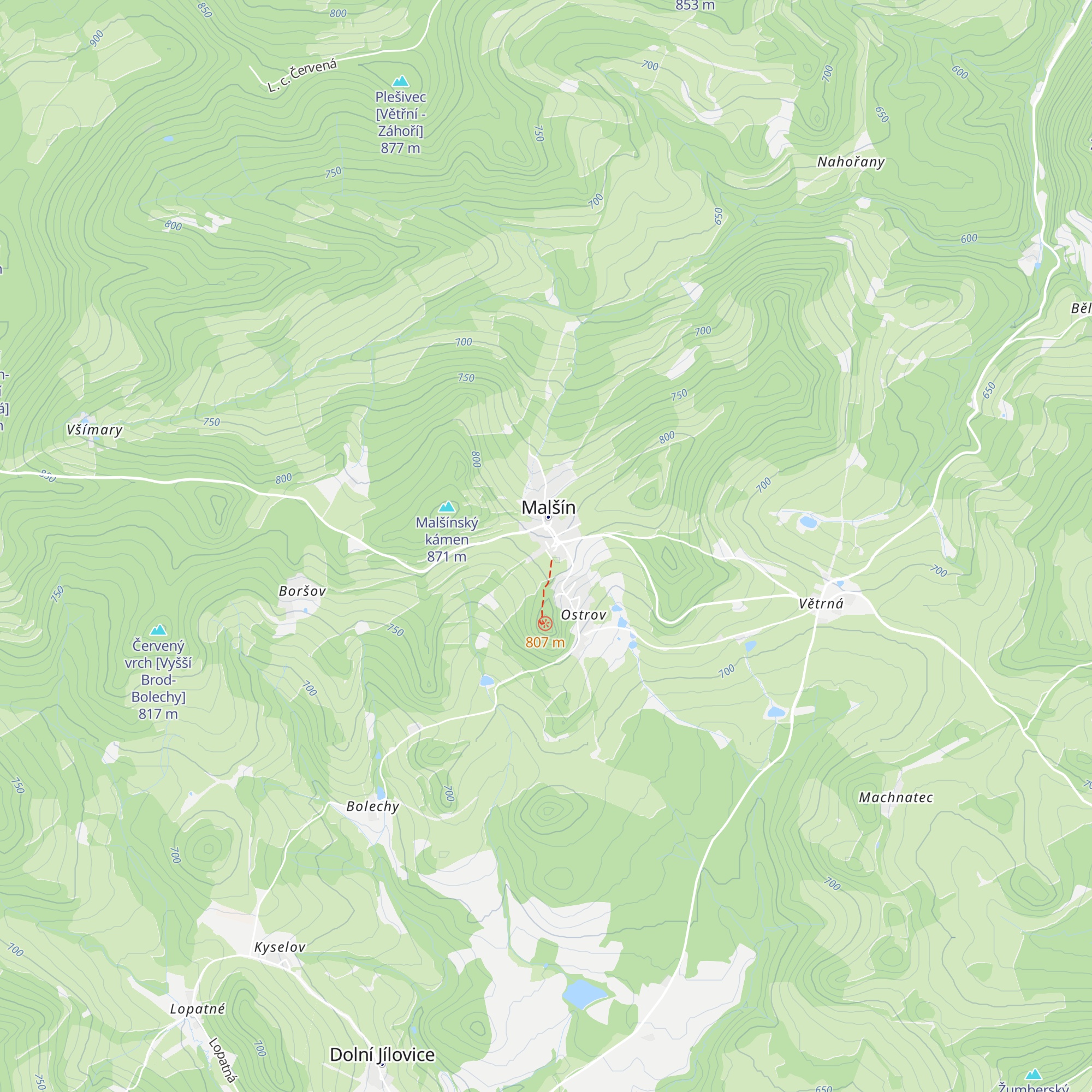Chata Thurmberg map