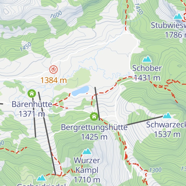 Map of Linzer Haus / Wurzeralm